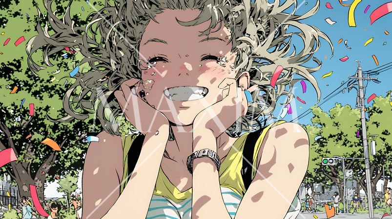 嬉しくて目を開けることができません