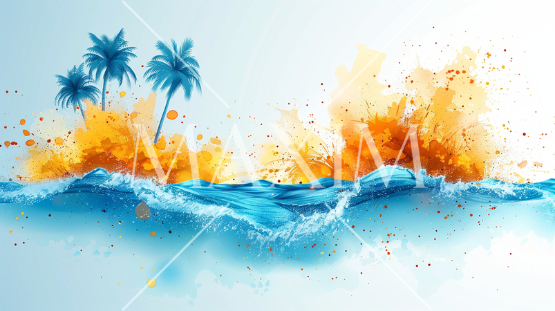 地球温暖化による海面上昇が招いた南国の小島の水没