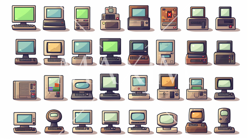 各種パソコン（PC)のアイコンのリファレンスシート