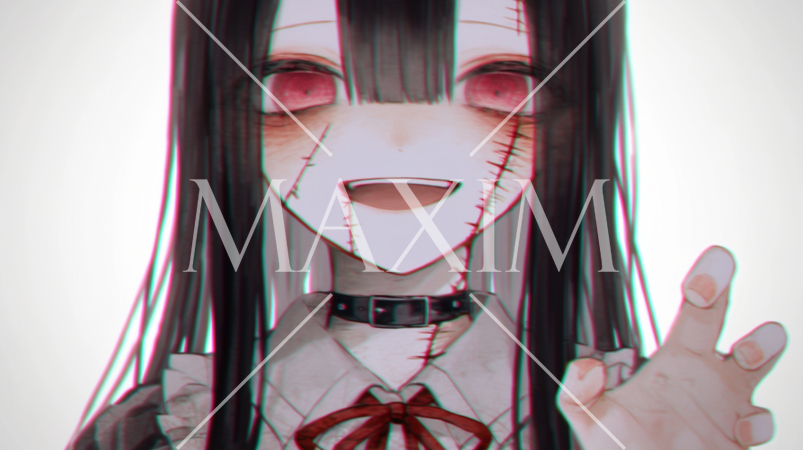 顔が傷だらけの若い女性（ハロウィンの装い）