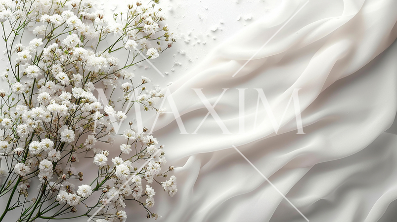 結婚式をイメージした白基調の背景画像