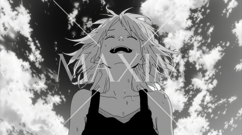 めちゃくちゃくたびれているけど爽快そうな若い女性