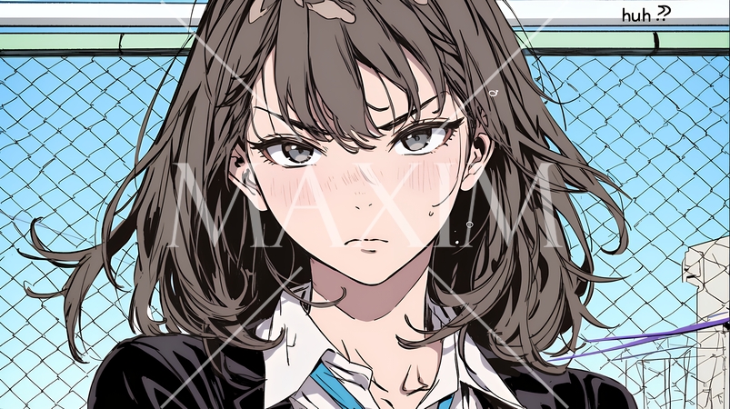 「はぁ？」と呆れた表情をしている女子高生