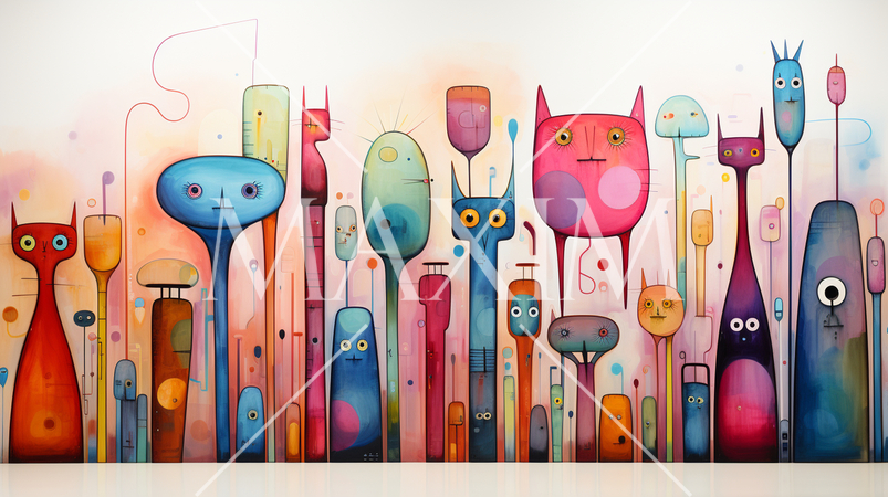 ことわざ：『十人十色』のキュービズムな表現