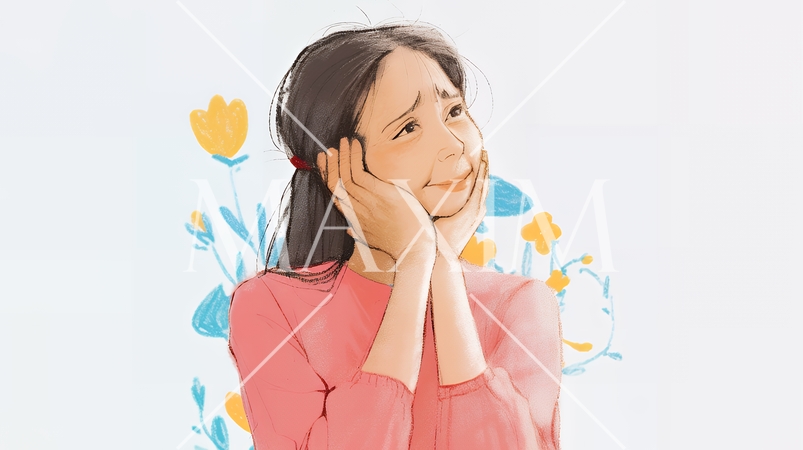 情緒不安定で少し認知障害のある初老の女性