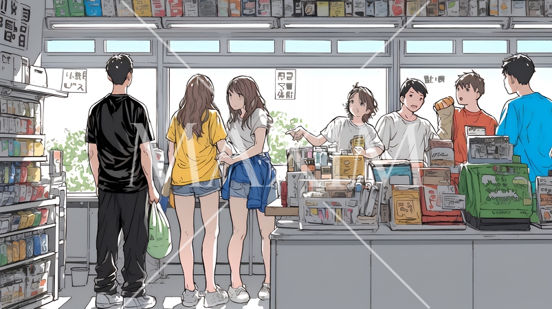 買い物：コンビニエンスストア