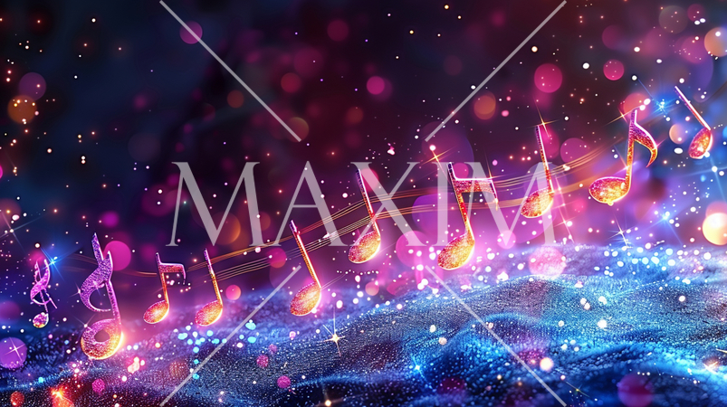 音符をモチーフにした背景