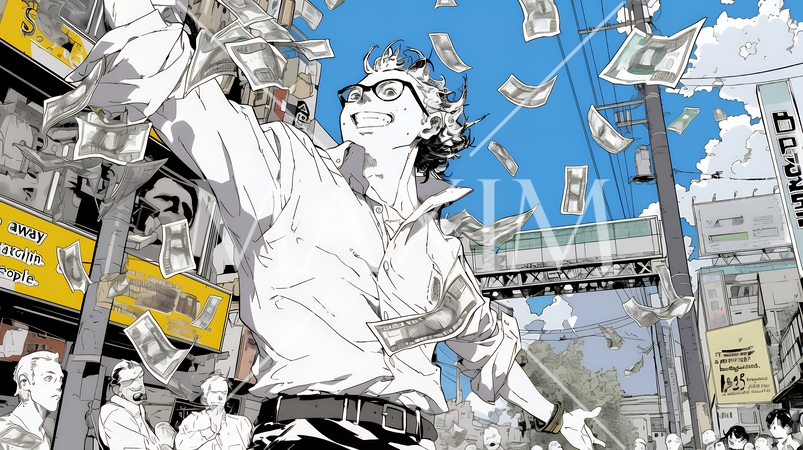 東京に空からお金が降ってきた