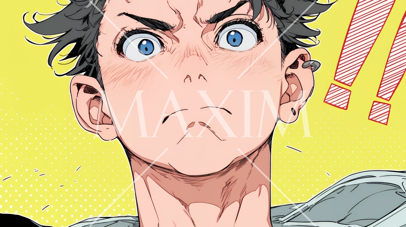 想定外のことを目にして驚いている様子