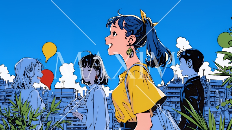 人材育成と社員研修のビジネスコンセプト｜学び成長するビジネスパーソンのイラスト素材