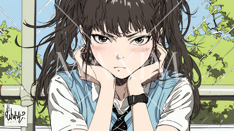 「はぁ？」と呆れた表情をしている女子高生