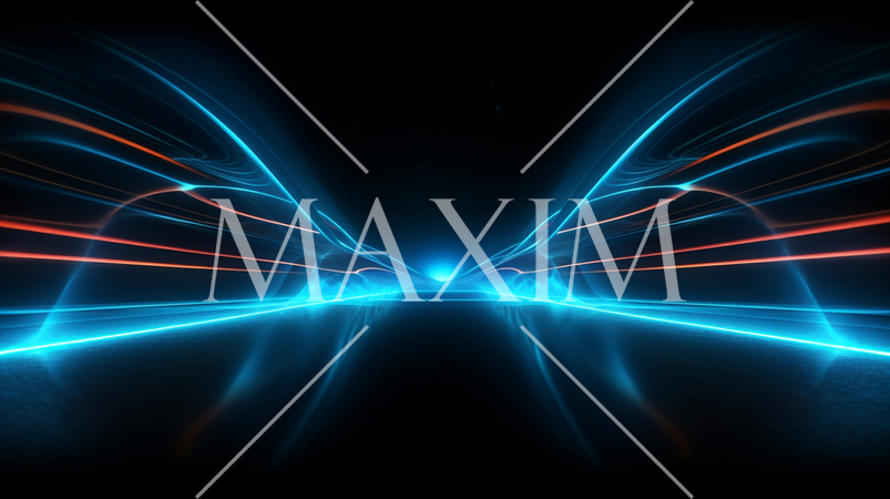 電脳世界でレースをしているイメージ背景画像：精緻CG画像