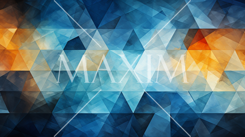 青基調のシンプルで賑やか幾何学的な水彩画背景