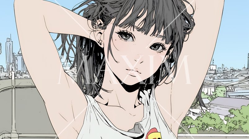 否定的な感情を抱いている若い女性