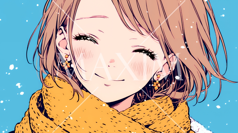 ポジティな気持ちが一杯で、笑顔一杯の若い女性：人と接するときに自然と微笑んだり、表情が柔らかい。