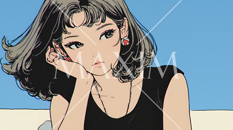 戸惑いの表情の若い女性：困惑した微妙な感情を浮かべた女性