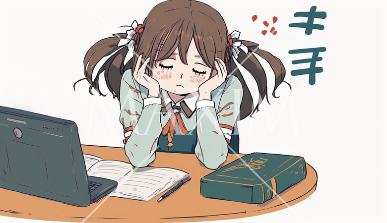 悩んでいる若い女性