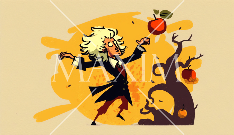 アイザック・ニュートンが万有引力の法則をひらめいた瞬間