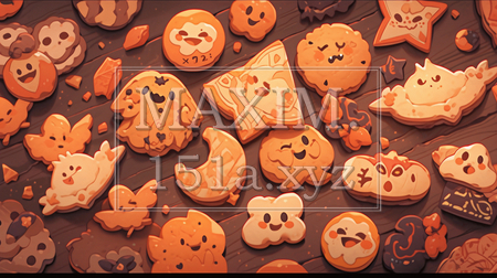 新発売・ハロウィンクッキー（イラストID:1663752-19137）