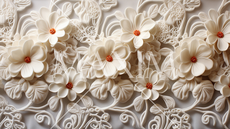 白いレース織り布の背景画像