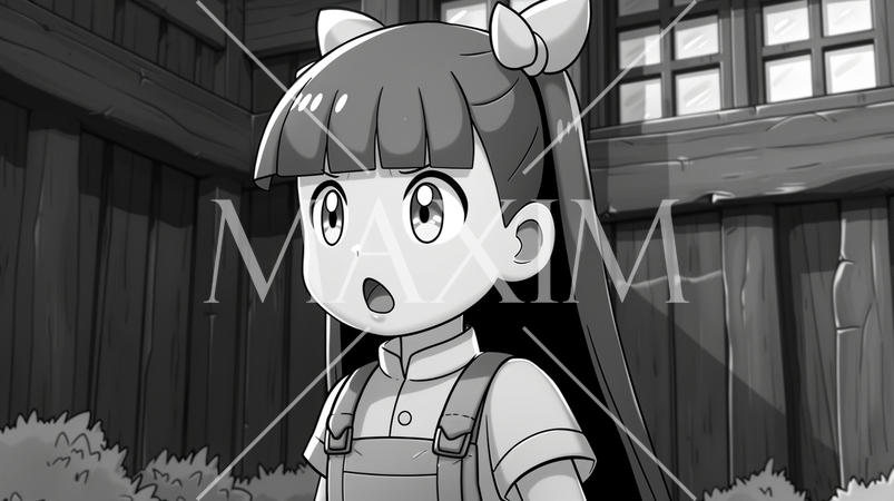 びっくりして口をあんぐりしている女の子