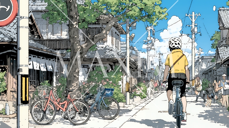 昭和のかおりが漂う町並み