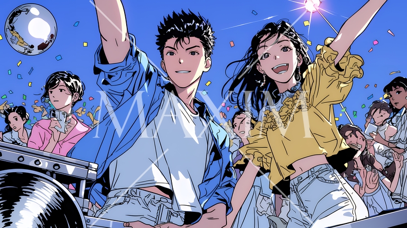 クラブで踊っている若者たち