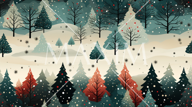 クリスマスツリーの連続パターン