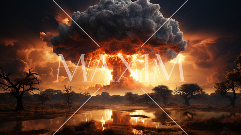 原爆のきのこ雲のイメージ：核廃絶を訴えるために