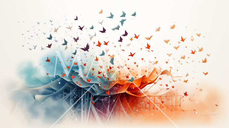 結婚式・葬式・などあらゆるセレモニーに使える新世界をイメージする背景画像