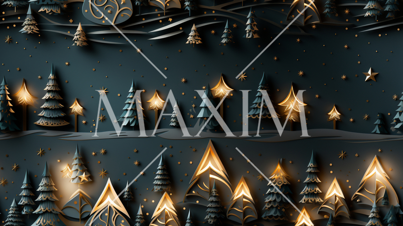 クリスマスツリーの連続パターン