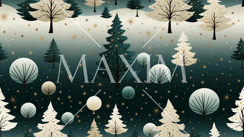 クリスマスツリーの連続パターン