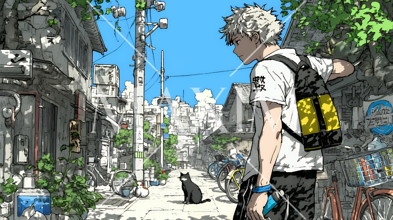 昭和のかおりが漂う町並み