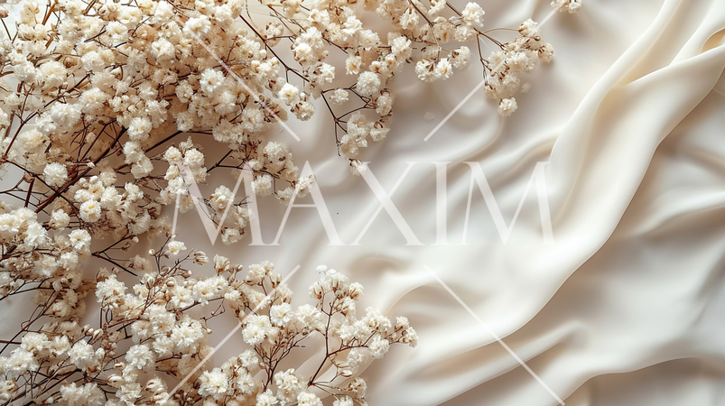 結婚式をイメージした白基調の背景画像