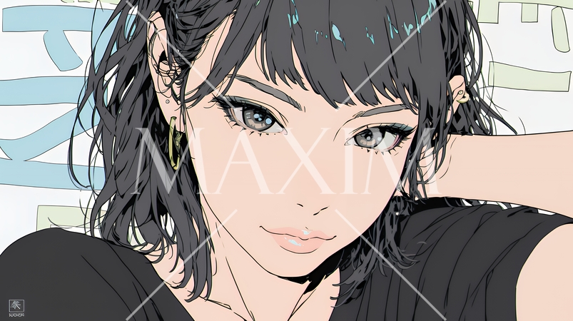 悪巧みをしている女性