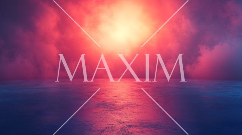 雲から覗く海のイメージの背景