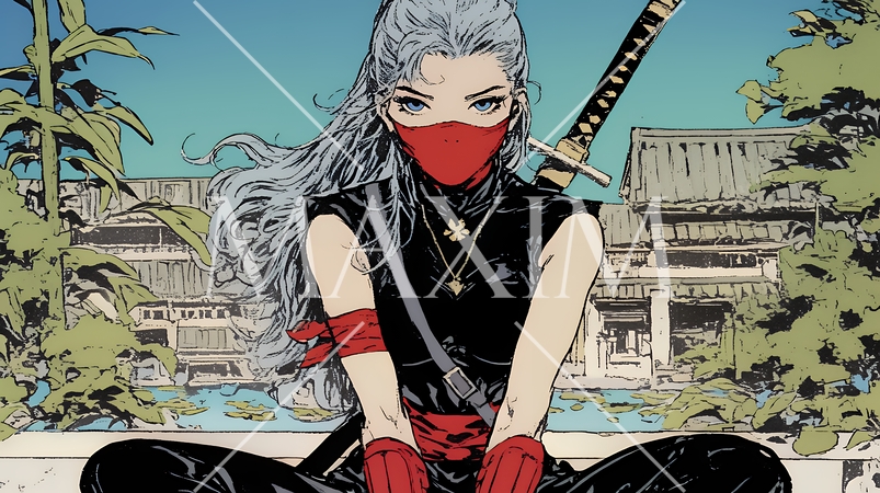 セクシーな女忍者（くノ一）