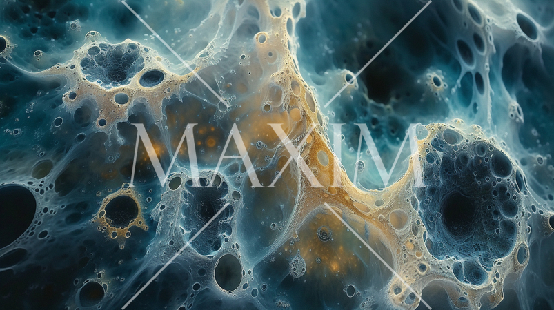 火星とかにいそうな架空の微生物の顕微鏡画像