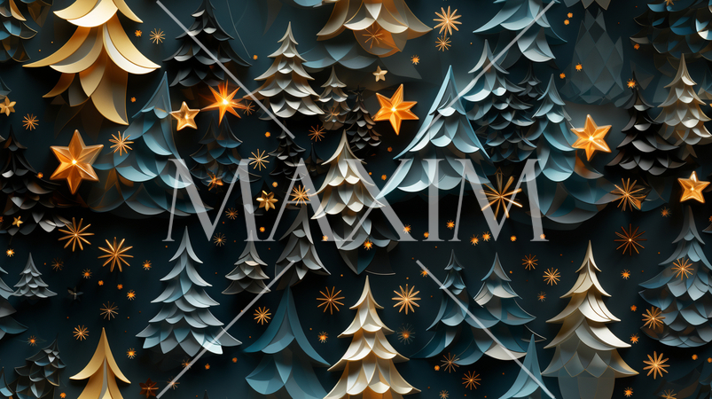 クリスマスツリーの連続パターン