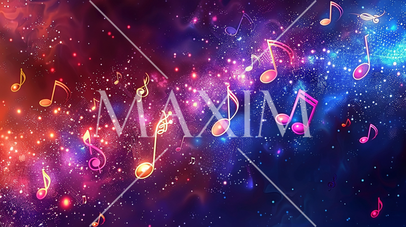 音符をモチーフにした背景