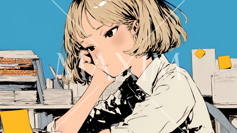 熟考しているビジネスパーソン