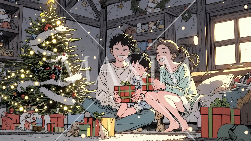 仲良し親子の楽しいクリスマス