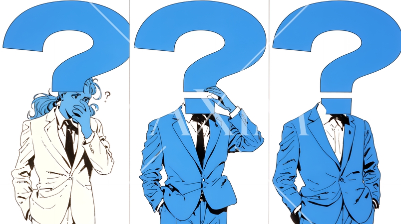 苦悩しているビジネスパーソン