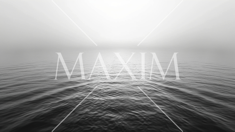 「永遠：eternity」をテーマにしたミニマリズムなイメージ