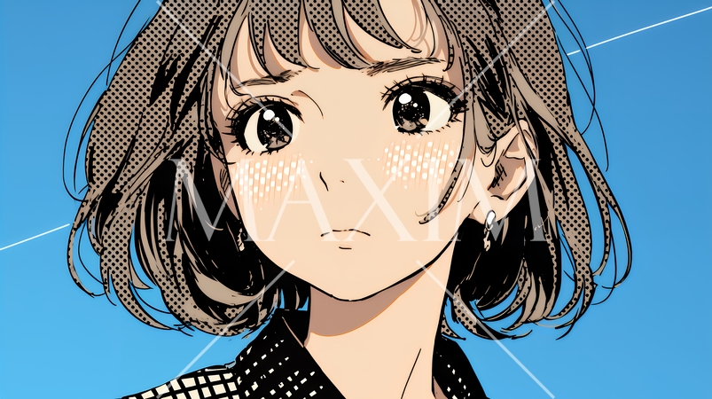 怯えた表情の若い女性