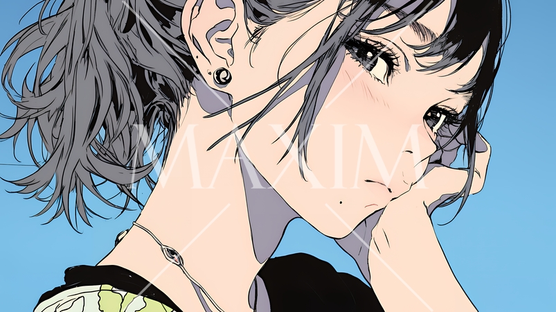 学校でイジメられ、気落ちしている女子高生