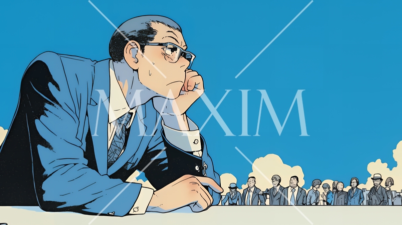 苦悩しているビジネスパーソン