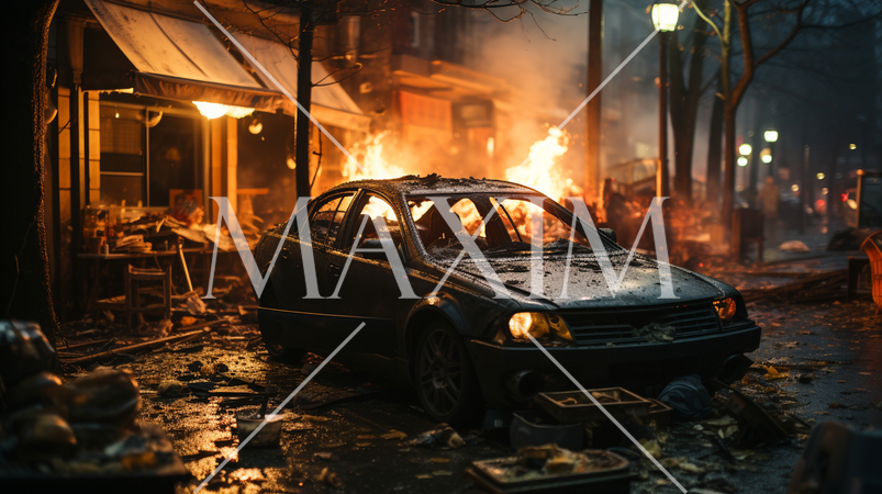 都市市街地での爆発：都市攻撃：ガス爆発：爆弾