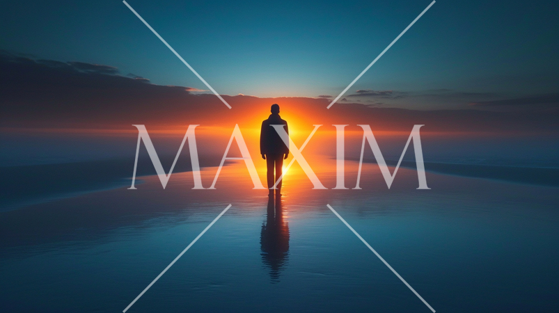 「永遠：eternity」をテーマにしたミニマリズムなイメージ