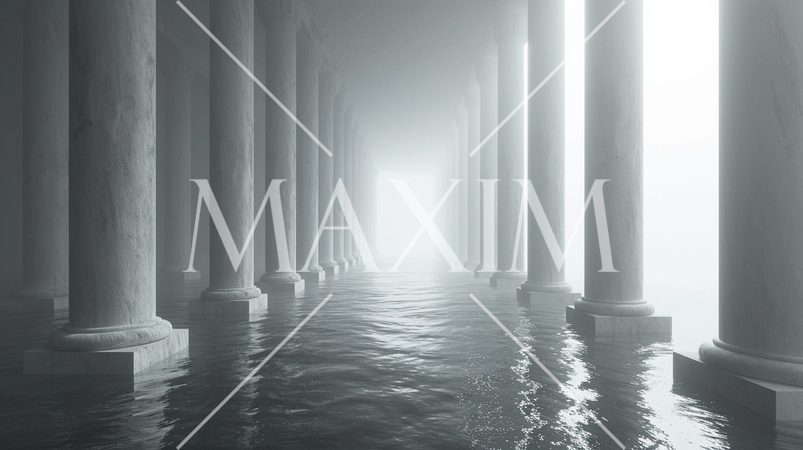 「永遠：eternity」をテーマにしたミニマリズムなイメージ